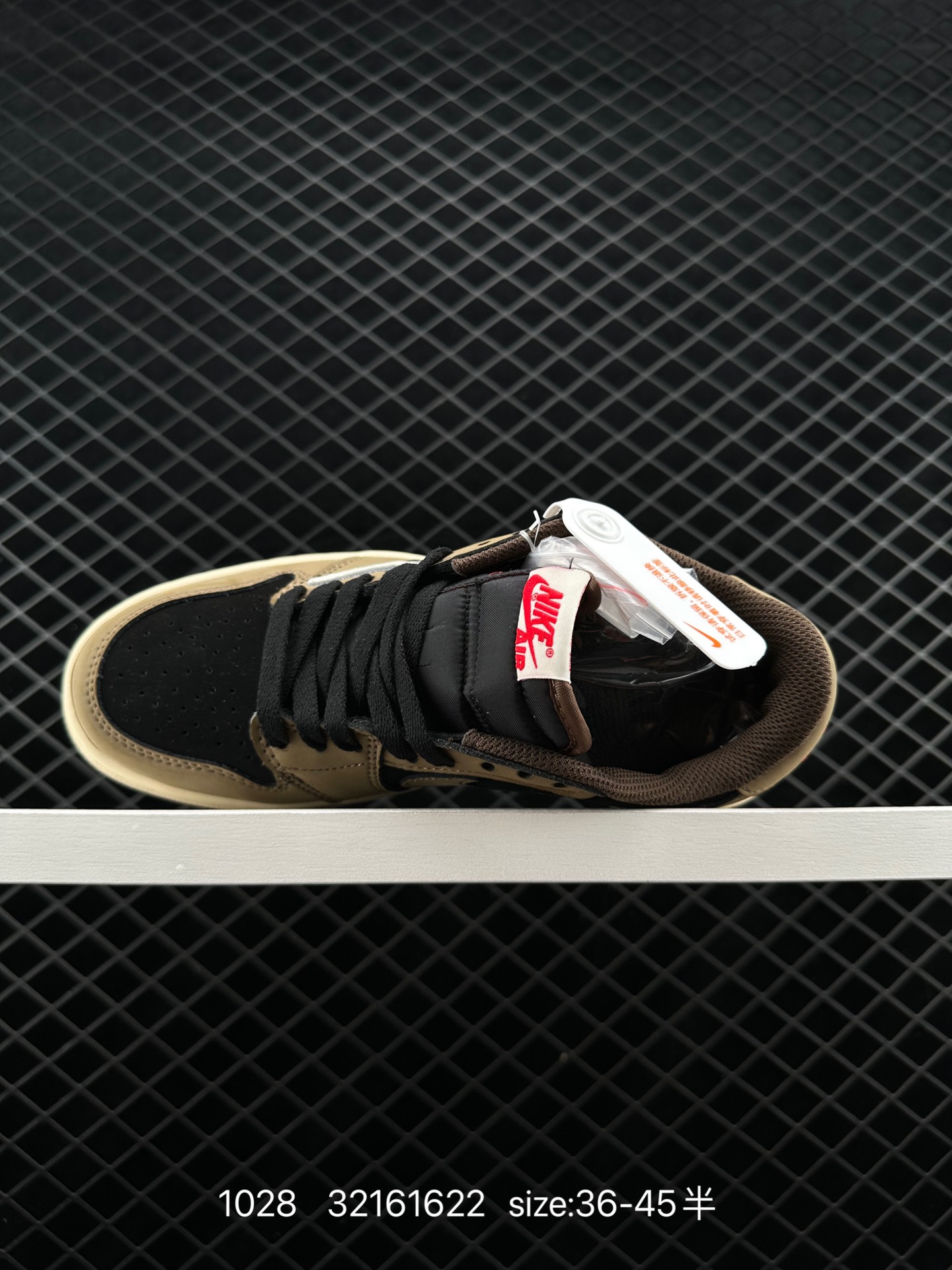 fragment design x Travis Scott x Nike Air Jordan 1 Low OG SP”Black/Green Toe“